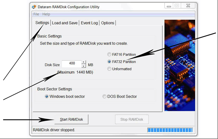 Crear una unidad RAM, disco RAM o RAMDisk