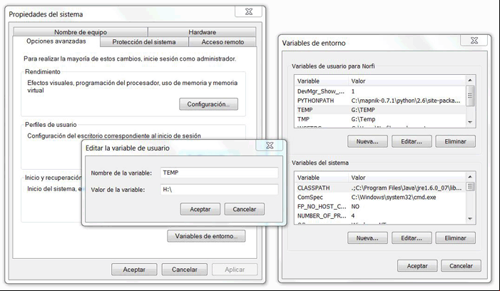 Cambiar la ubicación de los archivos temporales de Windows al disco RAM