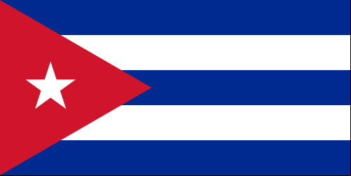 Bandera de Cuba en formato PNG