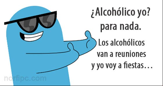 Chiste de borrachos, el lcohólico